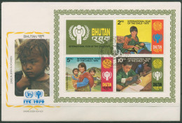 Bhutan 1979 Jahr Des Kindes Block 83 A FDC (X9762) - Bhutan