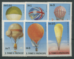 Sao Tomé Und Príncipe 1979 Geschichte Der Luftfahrt, Ballons 619/24 Postfrisch - São Tomé Und Príncipe