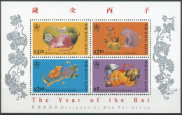 Hongkong 1996 Chinesisches Neujahr Jahr Der Ratte Block 37 Postfrisch (C8536) - Blokken & Velletjes