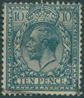 Great Britain 1924 SG428 10d Turquoise-blue KGV #2 FU (amd) - Non Classés