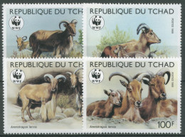 Tschad 1988 WWF Naturschutz Mähnenspringer 1171/74 Postfrisch - Tschad (1960-...)