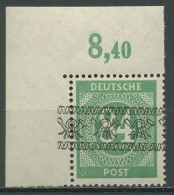 Bizone 1948 Bandaufdruck Platte Oberrand 68 Ia P OR Ndgz Ecke 1 Postfrisch - Mint