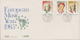 Irland 1985 Europäisches Jahr Der Musik Ersttagsbriefe 565/67 FDC (X18690) - FDC