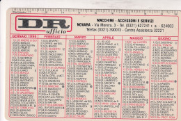 Calendarietto - DR - Macchine - Accesori E Servizi - Novara - Anno 1996 - Formato Piccolo : 1991-00