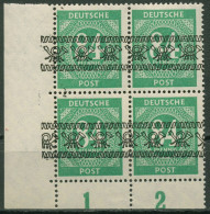 Bizone 1948 Bandaufdruck Platte Ecke Unterrand 68 Ia P UR 4er-Block Postfrisch - Nuovi