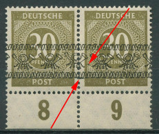 Bizone 1948 Bandaufdruck Mit Aufdruckfehler 63 I P UR AF PIII Postfrisch - Mint