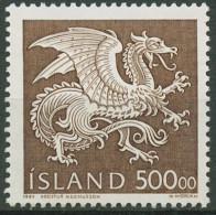 Island 1989 Staatswappen Drache 703 Postfrisch - Nuevos