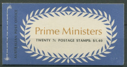 Australien 1972 Premierminister MH 49 Ed. V71/3 Postfrisch (C29459) - Carnets