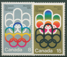 Kanada 1973 Olympia Sommerspiele'76 Montreal Emblem 532/33 Postfrisch - Neufs