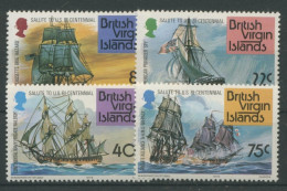 Britische Jungferninseln 1976 Unabhängikeit USA Kriegsschiffe 309/12 Postfrisch - British Virgin Islands