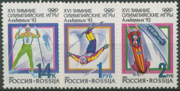 Russland 1992 Olympia Winterspiele Albertville 220/22 Postfrisch - Ungebraucht