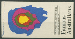 Australien 1970 Persönlichkeiten MH 46 Ohne Druckvermerk Postfrisch (C29462) - Postzegelboekjes