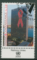 UNO Genf 2002 Aidsbekämpfung UNAIDS UNO-Hauptquartier New York 456 Gestempelt - Usados