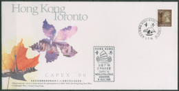 Hongkong 1996 Königin Elisabeth II. CAPEX 747 Auf Brief (X99322) - Brieven En Documenten
