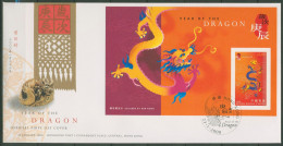 Hongkong 2000 Chinesisches Neujahr Jahr Des Drachen Block 70 FDC (X99359) - FDC