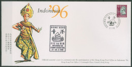 Hongkong 1996 Königin Elisabeth II. INDONESIA 746 Auf Brief (X99324) - Cartas & Documentos