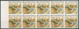 Singapur 1990 Tourismus Singapore River Markenheft MH 7 Postfrisch (C99782) - Singapur (1959-...)