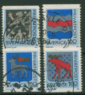 Schweden 1983 Rabatt-Freimarken Provinzwappen 1233/36 Gestempelt - Gebraucht