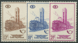 Belgien 1954 Postpaketmarken Bahnhof Brüssel-Nord PP 41/43 Postfrisch - Nuovi