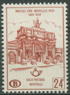Belgien 1962 Postpaketmarke Alter Bahnhof Brüssel-Süd PP 54 Postfrisch - Mint
