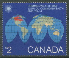 Kanada 1983 Commonwealth-Tag Weltkarte 867 Postfrisch - Neufs