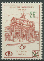 Belgien 1963 Postpaketmarke Alter Bahnhof Brüssel-Süd Aufdruck PP 55 Postfrisch - Neufs