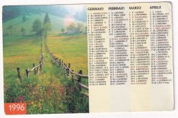 Calendarietto - Errore Di Stampa - Anno 1996 - Formato Piccolo : 1991-00