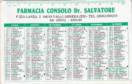 Calendarietto - Farmacia Consolo - Valguarnera - Enna - Anno 1992 - Petit Format : 1991-00