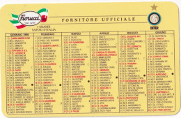 Calendarietto - Fiorucci - Fornitore Ufficiale - Inter - Anno 1996 - Formato Piccolo : 1991-00