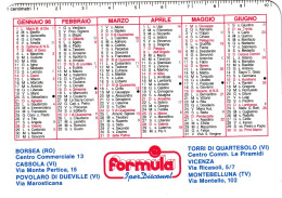 Calendarietto - Formula - Iper Discount - Anno 1996 - Petit Format : 1991-00
