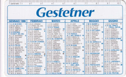 Calendarietto - Gestetner - Filiale Di Torino - Moncalieri - Anno 1996 - Petit Format : 1991-00