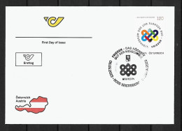 2023 Joint Europa Cept, FDC AUSTRIA WITH 1 STAMP: Peace - 2023