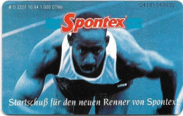 Germany - Spontex - Sprint Staub-As - O 2227 - 10.1994, 6DM, 1.000ex, Used - O-Series: Kundenserie Vom Sammlerservice Ausgeschlossen