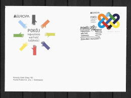 2023 Joint Europa Cept, FDC POLAND WITH 1 STAMP: Peace - 2023