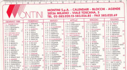 Calendarietto - Montini S.p.a. - Milano - Anno 1996 - Petit Format : 1991-00