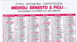Calendarietto - Ottica - Medioli Ernesto E Figli - Parma - Anno 1996 - Petit Format : 1991-00