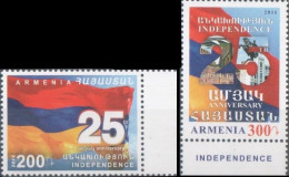 Armenia 2016 "The 25 Anniversary Of Independence Of The Republic Of Armenia" 2v Quality:100% - Armenien