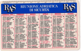 Calendarietto - RAS - Riunione Adriatica Di Sicurtà - Anno 1992 - Petit Format : 1991-00