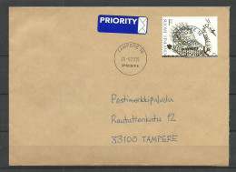 FINLAND 2015 O TAMPERE Local Cover Golden Swan As Single - Lettres & Documents