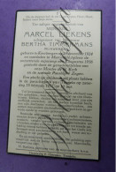 Marcel Liekens Echt. Bertha TIMMERMANS Mijnwerker. Keerbergen 1924 "Ramp Marcinelle" 1956-Tremelo 1957 - Obituary Notices