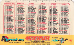 Calendarietto - Sarbtur - Agenzia Viaggi - Anno 1992 - Petit Format : 1991-00