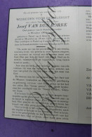 Jozef VAN DEN BORRE Pastoor St. Hubertus Parochie Werchter Wakkerzeel Pamel 1875-1960 - Obituary Notices