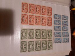 Kouang Tcheou Yvert 116,117,134 Blocs De 10 MNH** - Ongebruikt