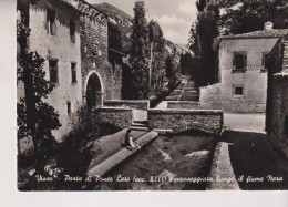 VISSO MACERATA  PORTA DI PONTE LATO E PASSEGGIATA LUNGO IL FIUME NERA NO VG - Macerata