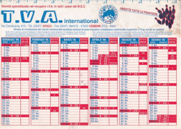 Calendarietto - T.V.A. - Internazional - Cesena - Anno 1996 - Petit Format : 1991-00