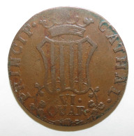 ESPAGNE CATALONIA 6 Quartos 1812 Copper Ferdinand VII - Monedas Provinciales
