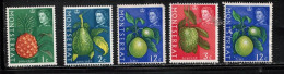 MONTSERRAT Scott # 159-61, 167 MH - QEII & Various Fruits - Duplication - Montserrat