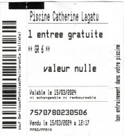 Paris Sports Paris Piscines (Swimming Pools) : Piscine Catherine Lagatu 1 Entrée Gratuite - Tickets - Entradas