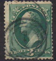 US Postage - 1870, 3c, George Washington Oblitéré - Oblitérés