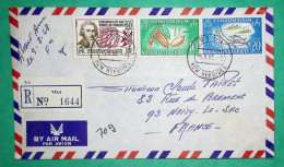 RECOMMANDE VILA NOUVELLES HEBRIDES NEW HEBRIDES PAR AVION AIR MAIL POUR NOISY LE SEC FRANCE 1968 LETTRE COVER FRANCE - Briefe U. Dokumente